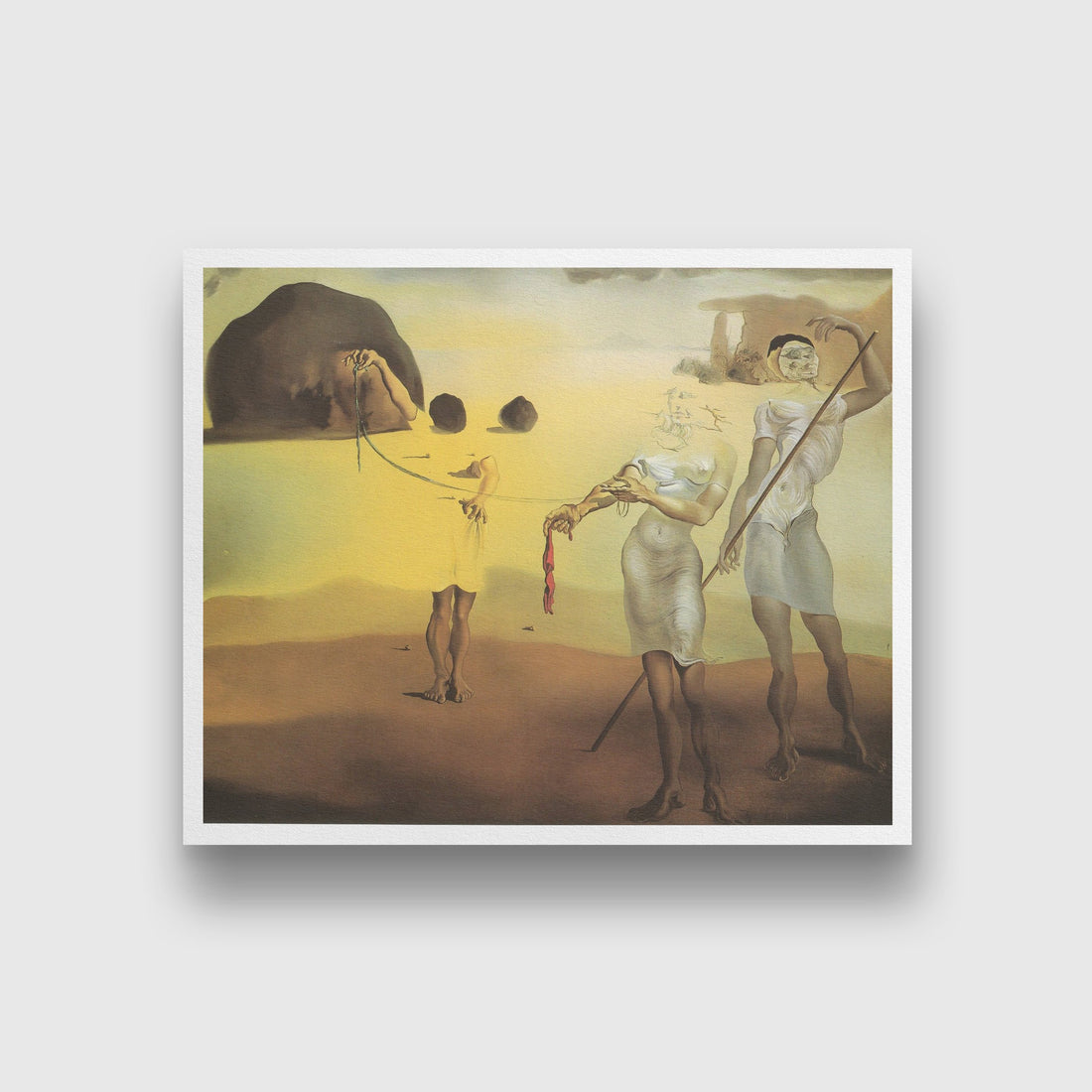 Three Fluid Graces Painting - Meri Deewar 4 :5 Vertical Premium Wall Art Canvas by MeriDeewar