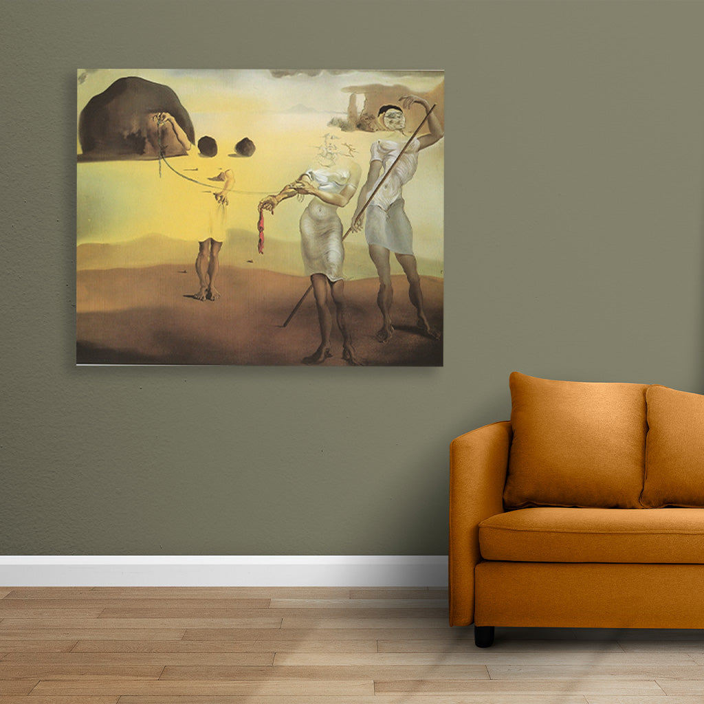 Three Fluid Graces Painting - Meri Deewar 4 :5 Vertical Premium Wall Art Canvas by MeriDeewar