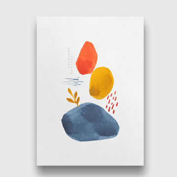 Throne watercolor elements - Painting 3 : 4.2 Vertical Premium Wall Art Canvas by MeriDeewar