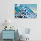 Tibet himalayas Painting - Meri Deewar 3 : 2 Horizontal Premium Wall Art Canvas by MeriDeewar