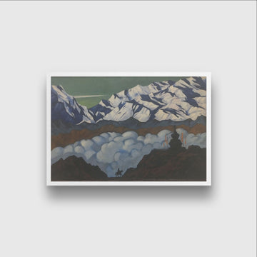 Tibet Painting - Meri Deewar 3 : 2 Horizontal Premium Wall Art Canvas by MeriDeewar