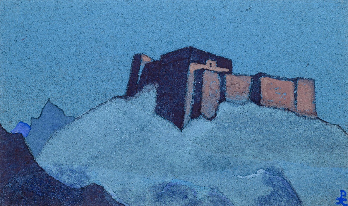 Tibetan dzong Painting - Meri Deewar 3 : 2 Horizontal Premium Wall Art Canvas by MeriDeewar