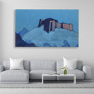 Tibetan dzong Painting - Meri Deewar 3 : 2 Horizontal Premium Wall Art Canvas by MeriDeewar