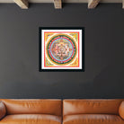 Tibetan Mandala Wall Paintings 1 : 1 Square Premium Wall Art Canvas by MeriDeewar