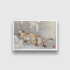 TIGER IN A SNOWSTORM Painting - Meri Deewar 3 : 2 Horizontal Premium Wall Art Canvas by MeriDeewar