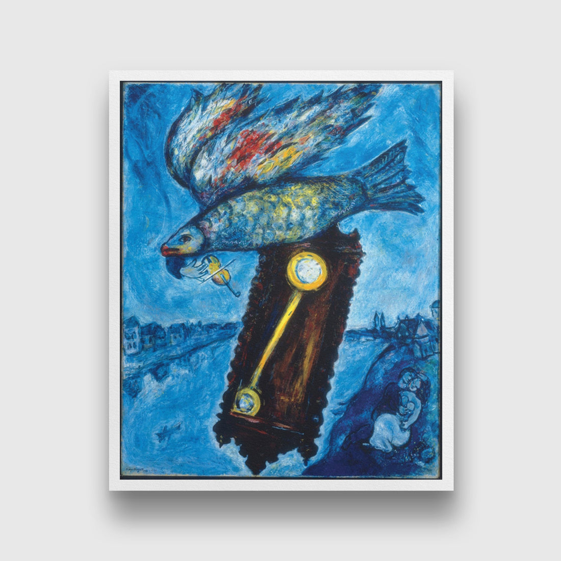 Time Is a River without Banks Painting - Meri Deewar 4 :5 Vertical Premium Wall Art Canvas by MeriDeewar