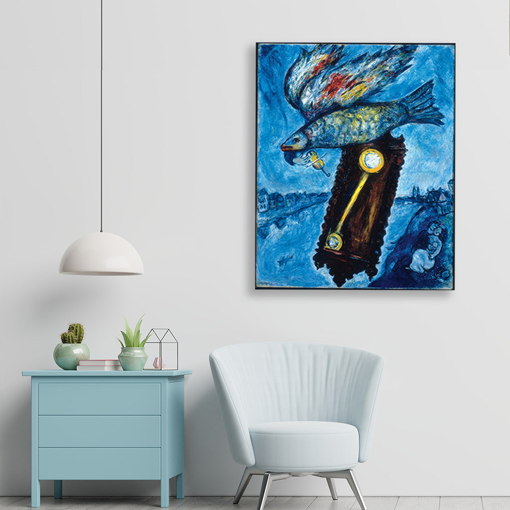 Time Is a River without Banks Painting - Meri Deewar 4 :5 Vertical Premium Wall Art Canvas by MeriDeewar