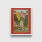 Todi Ragini, from a Ragamala Painting - Meri Deewar 3 : 4 Vertical Premium Wall Art Canvas by MeriDeewar