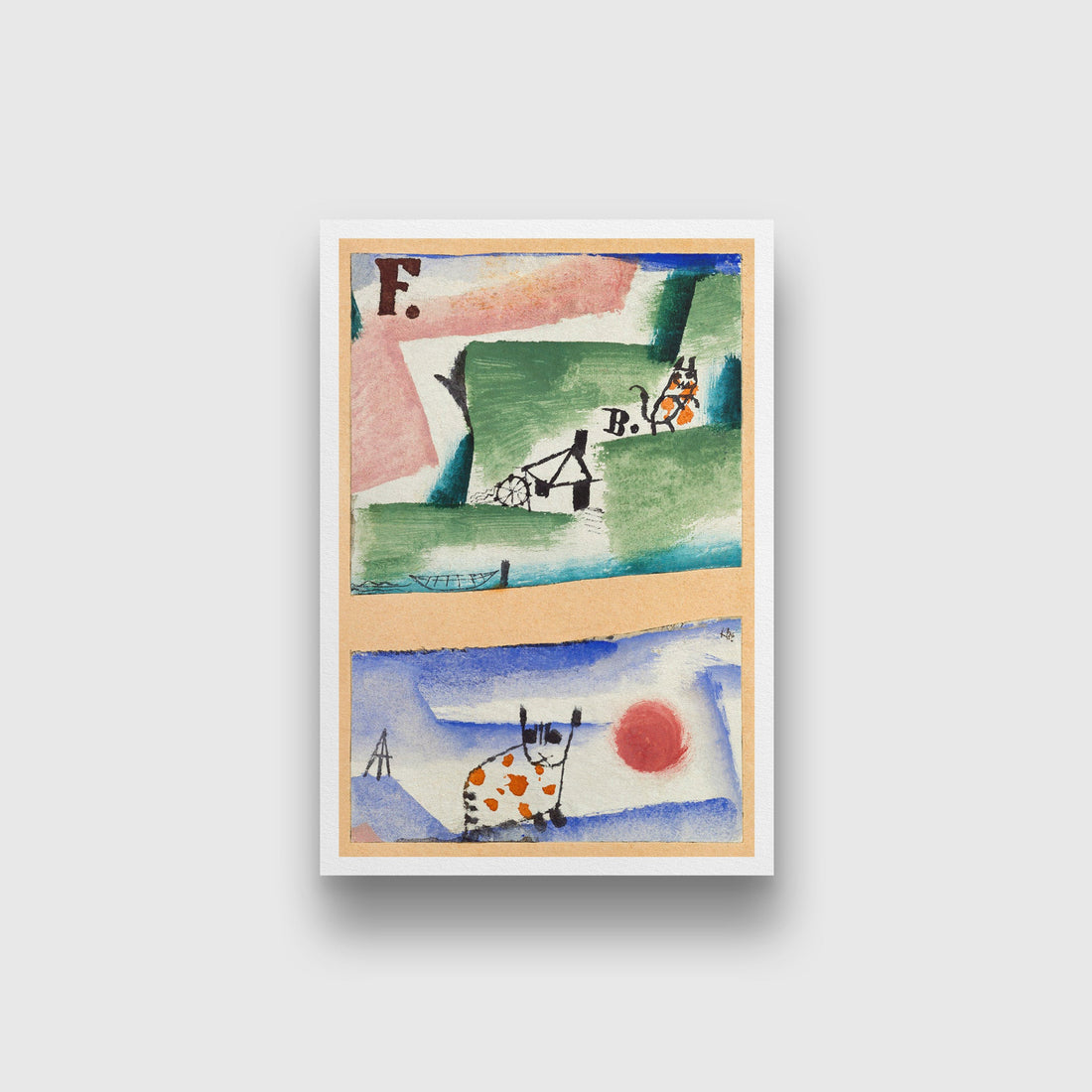 Tomcats Turf painting - Meri Deewar 2 : 3 Vertical Premium Wall Art Canvas by MeriDeewar