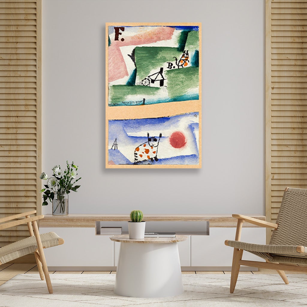 Tomcats Turf painting - Meri Deewar 2 : 3 Vertical Premium Wall Art Canvas by MeriDeewar