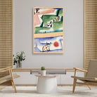 Tomcats Turf painting - Meri Deewar 2 : 3 Vertical Premium Wall Art Canvas by MeriDeewar