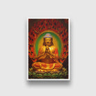 Tooth Relic Temple Buddha statue Painting - Meri Deewar 2 : 3 Vertical Premium Wall Art Canvas by MeriDeewar