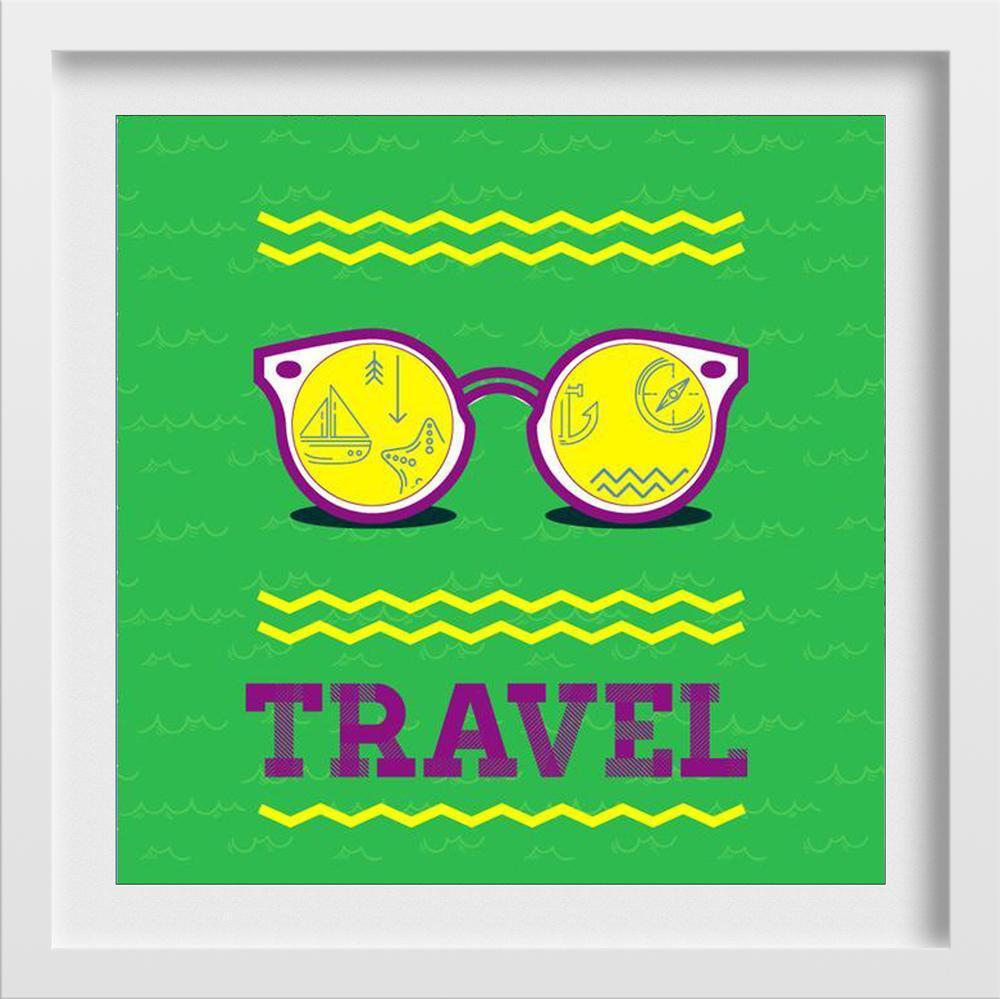 Travel Painting - Meri Deewar 1 : 1 Square Premium Wall Art Canvas by MeriDeewar