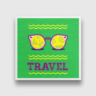 Travel Painting - Meri Deewar 1 : 1 Square Premium Wall Art Canvas by MeriDeewar