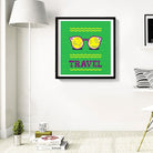 Travel Painting - Meri Deewar 1 : 1 Square Premium Wall Art Canvas by MeriDeewar