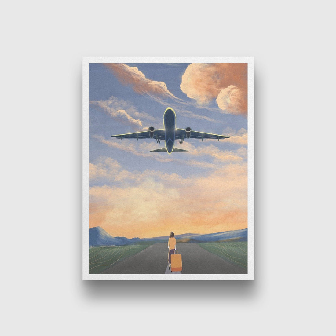 Travel Painting - Meri Deewar 3 : 4 Vertical Premium Wall Art Canvas by MeriDeewar
