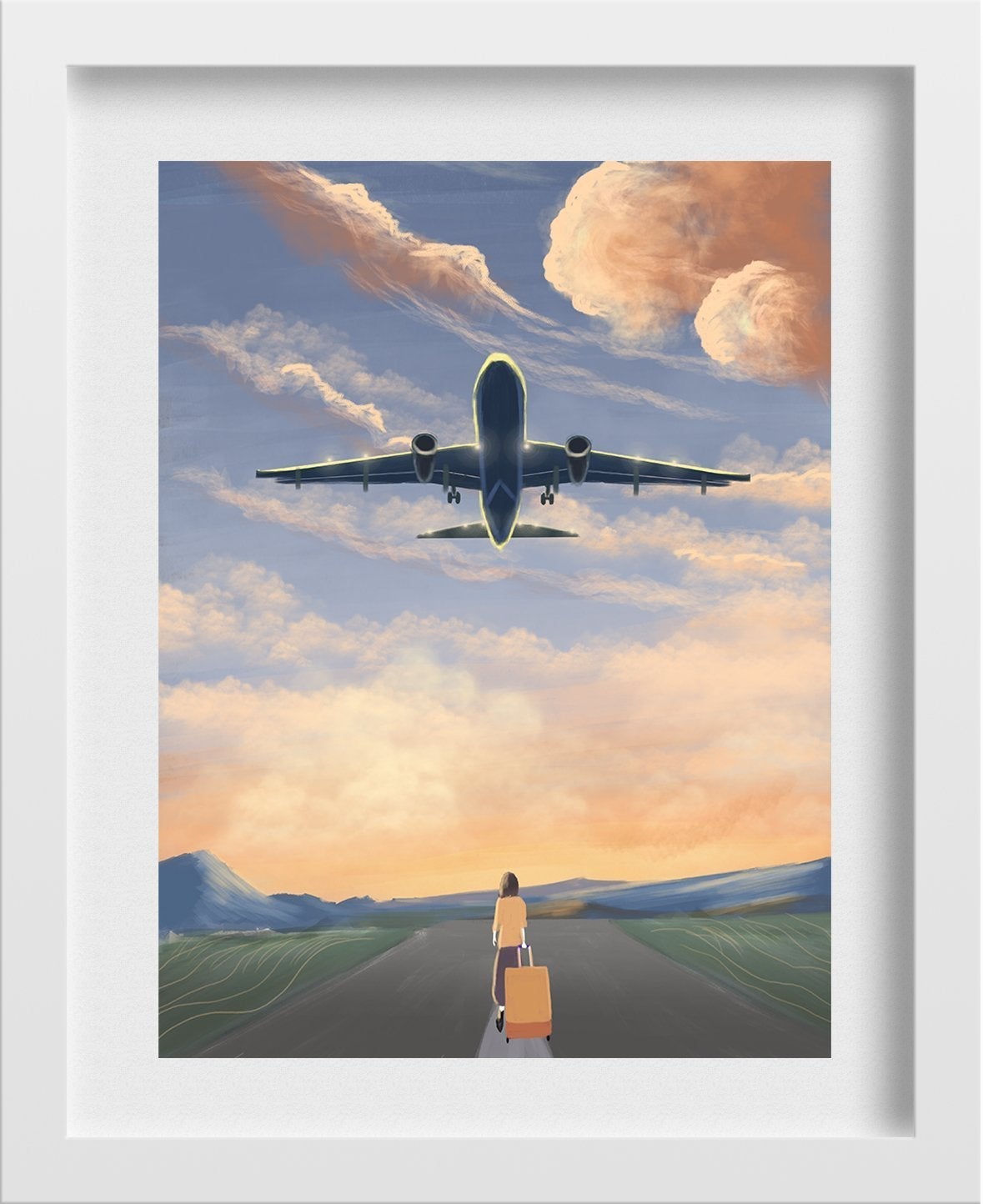 Travel Painting - Meri Deewar 3 : 4 Vertical Premium Wall Art Canvas by MeriDeewar