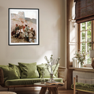 Traveling in Persia Painting 4 :5 Vertical Premium Wall Art Canvas by MeriDeewar
