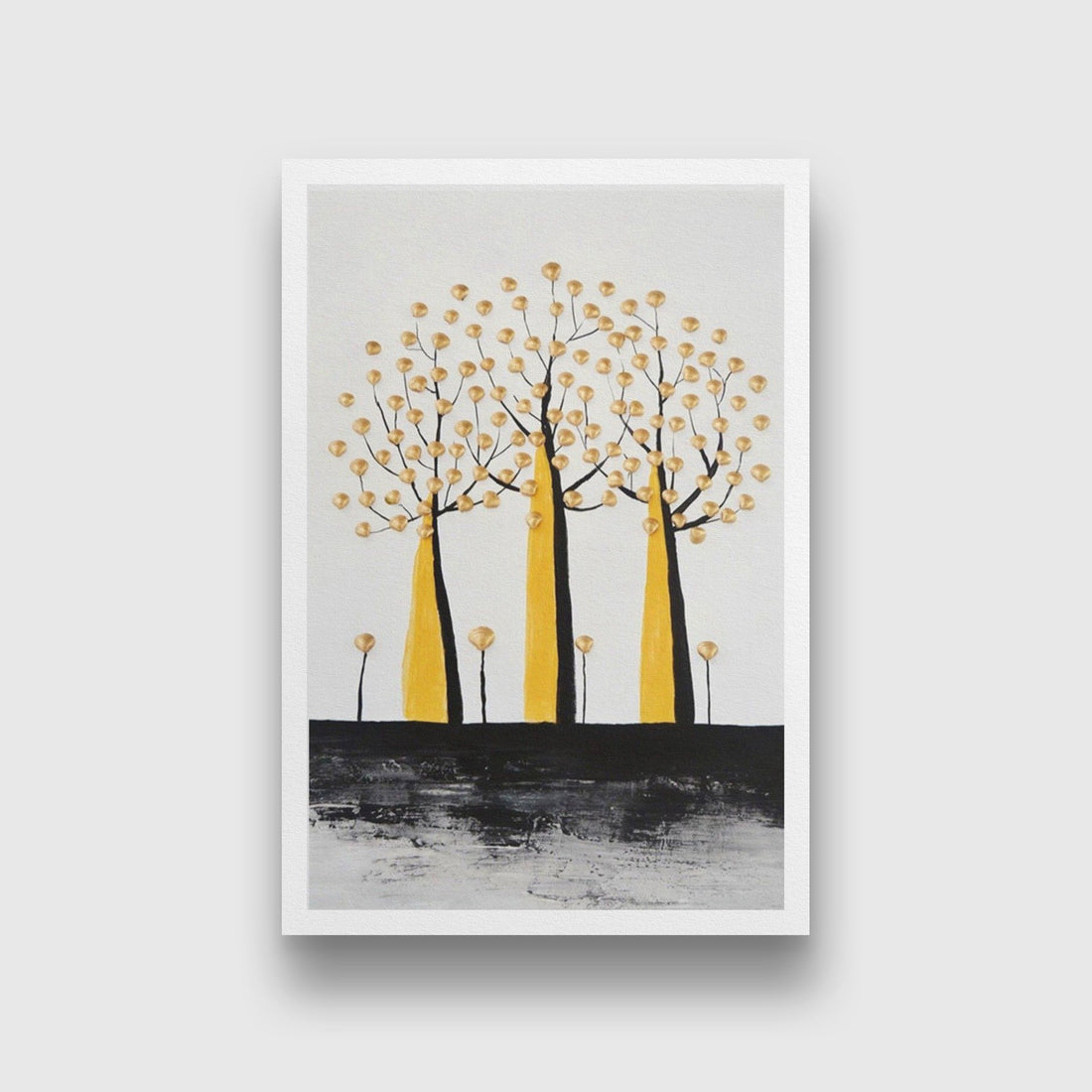 Tree Trees Artwork Painting - Meri Deewar 2 : 3 Vertical Premium Wall Art Canvas by MeriDeewar