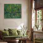 Trees And Undergrowth Painting 2 : 1 Horizontal Premium Wall Art Canvas by MeriDeewar