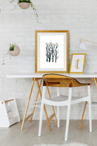 Trees Branches Painting - Meri Deewar 2 : 3 Vertical Premium Wall Art Canvas by MeriDeewar