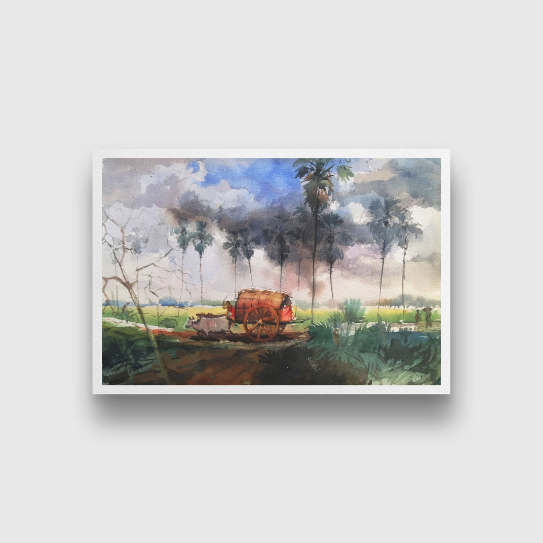Tribal people in India Painting - Meri Deewar 3 : 2 Horizontal Premium Wall Art Canvas by MeriDeewar
