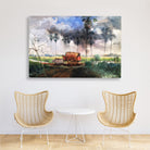 Tribal people in India Painting - Meri Deewar 3 : 2 Horizontal Premium Wall Art Canvas by MeriDeewar