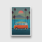 Trip to Malibu Art Painting - Meri Deewar 2 : 3 Vertical Premium Wall Art Canvas by MeriDeewar