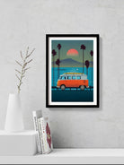 Trip to Malibu Art Painting - Meri Deewar 2 : 3 Vertical Premium Wall Art Canvas by MeriDeewar