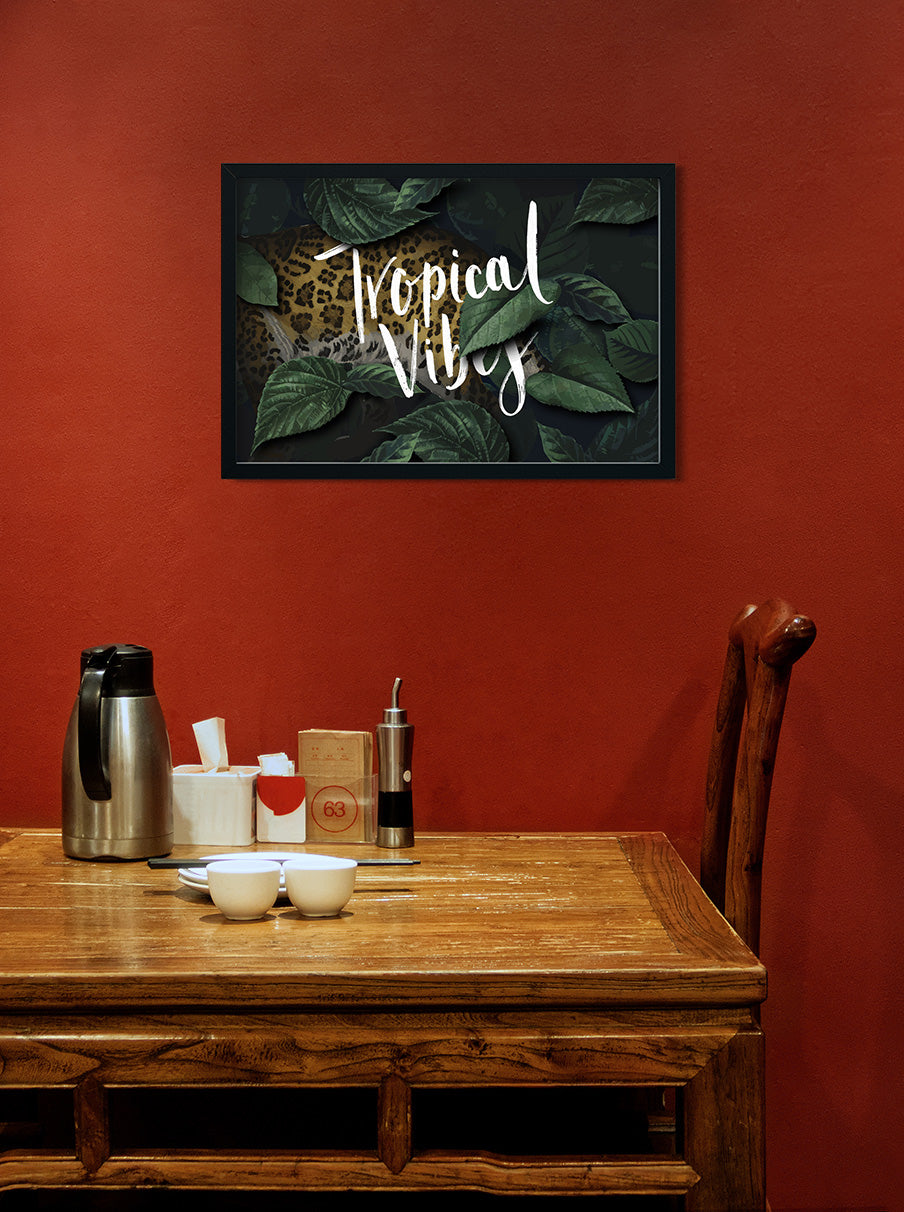 Tropical Viby Painting 3 : 2 Horizontal Premium Wall Art Canvas by MeriDeewar