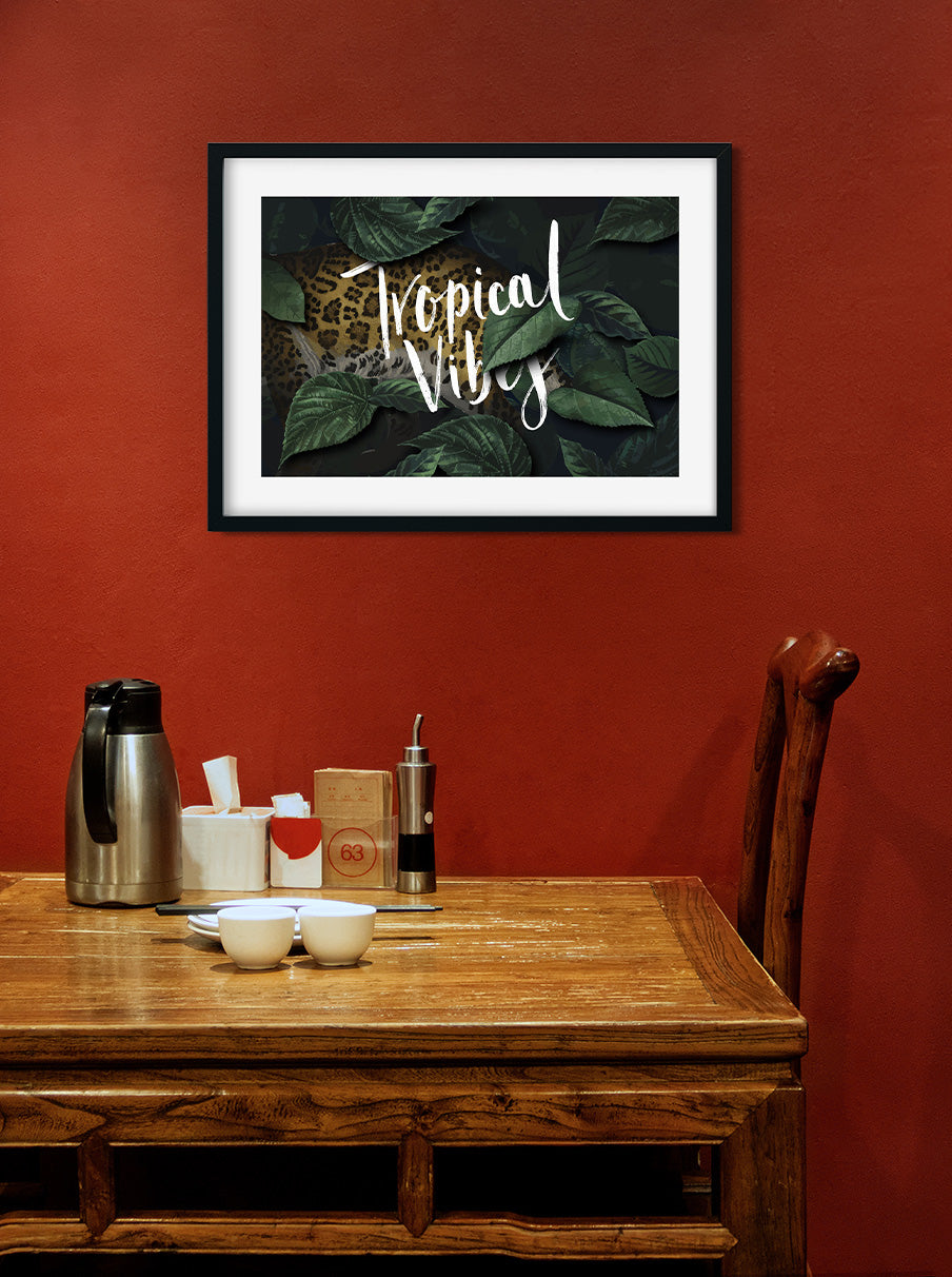 Tropical Viby Painting 3 : 2 Horizontal Premium Wall Art Canvas by MeriDeewar