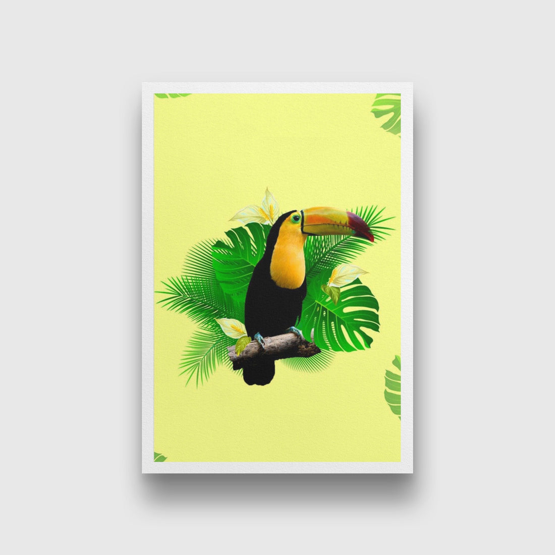 TUCANO Painting - Meri Deewar 2 : 3 Vertical Premium Wall Art Canvas by MeriDeewar