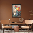 Tulips in a vase Painting 2 : 3 Vertical Premium Wall Art Canvas by MeriDeewar