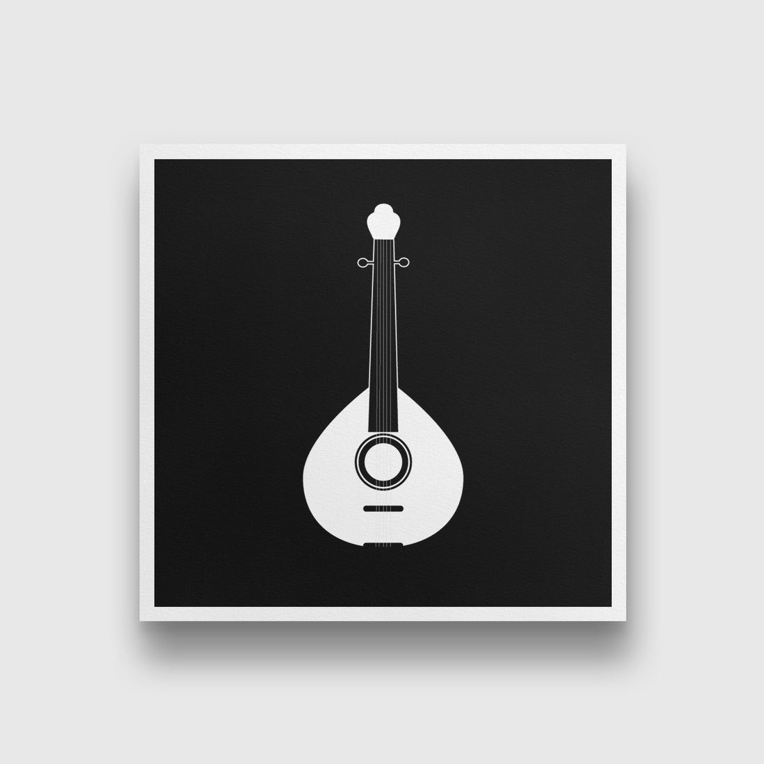 Tuntuna Black and White Painting - Meri Deewar 1 : 1 Square Premium Wall Art Canvas by MeriDeewar
