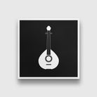 Tuntuna Black and White Painting - Meri Deewar 1 : 1 Square Premium Wall Art Canvas by MeriDeewar