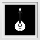 Tuntuna Black and White Painting - Meri Deewar 1 : 1 Square Premium Wall Art Canvas by MeriDeewar