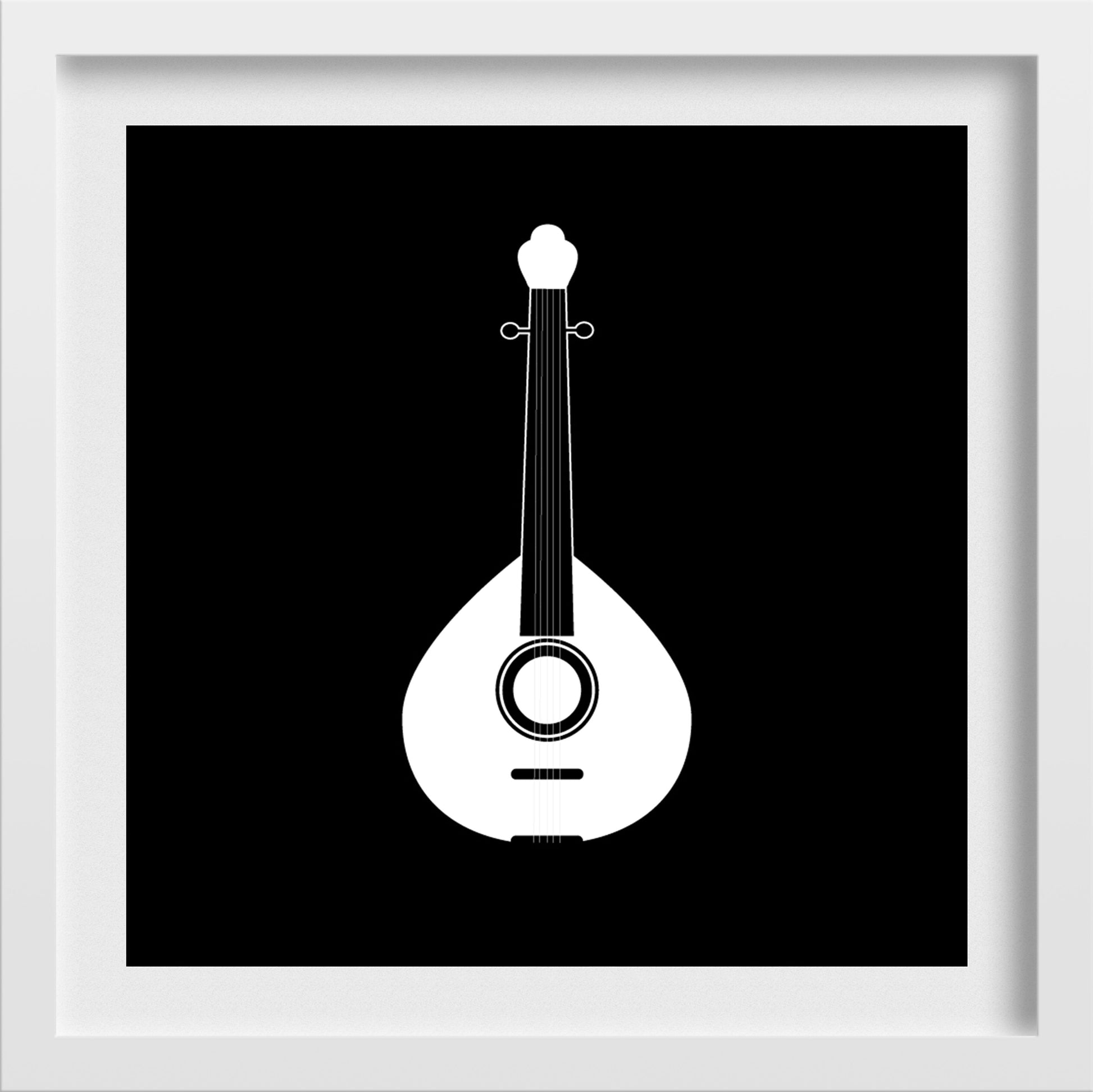 Tuntuna Black and White Painting - Meri Deewar 1 : 1 Square Premium Wall Art Canvas by MeriDeewar