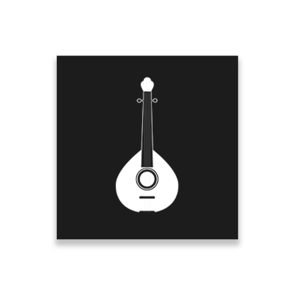 Tuntuna Musical Instrument painting 1 : 1 Square Premium Wall Art Canvas by MeriDeewar