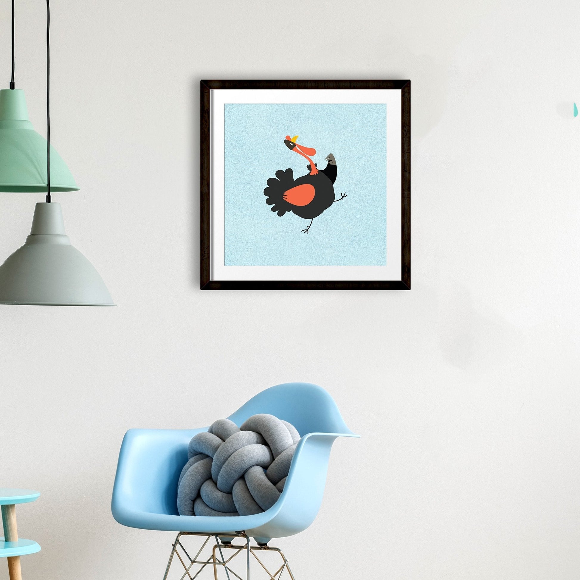 Turkey Painting - Meri Deewar 1 : 1 Square Premium Wall Art Canvas by MeriDeewar