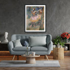 Two Dancers Painting - Meri Deewar 3 : 4 Vertical Premium Wall Art Canvas by MeriDeewar