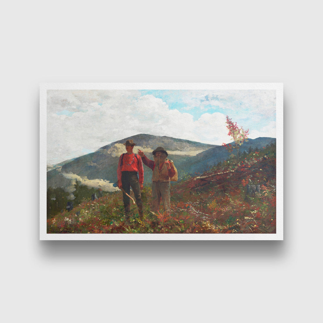 Two Guides painting - Meri Deewar 3 : 2 Horizontal Premium Wall Art Canvas by MeriDeewar