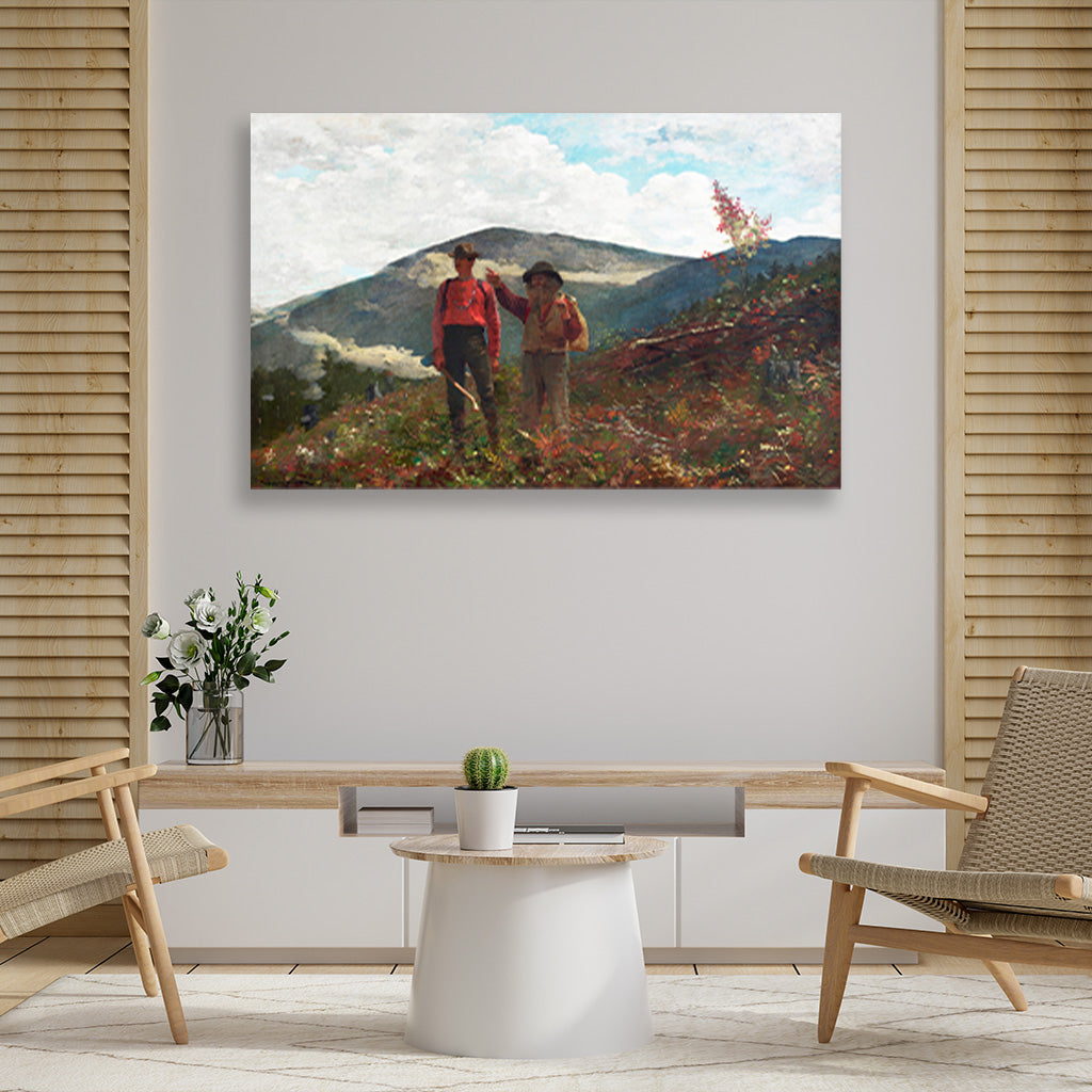Two Guides painting - Meri Deewar 3 : 2 Horizontal Premium Wall Art Canvas by MeriDeewar