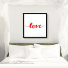 Typography love Poster- Meri Deewar Poster A3 / Poster Premium Wall Art Canvas by MeriDeewar