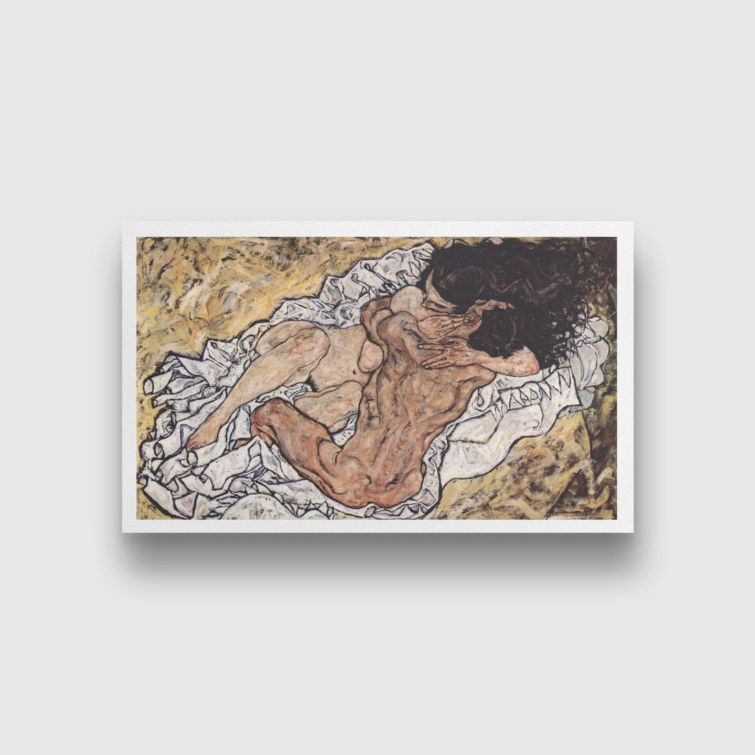 Umarmung Painting - Meri Deewar 3 : 2 Horizontal Premium Wall Art Canvas by MeriDeewar