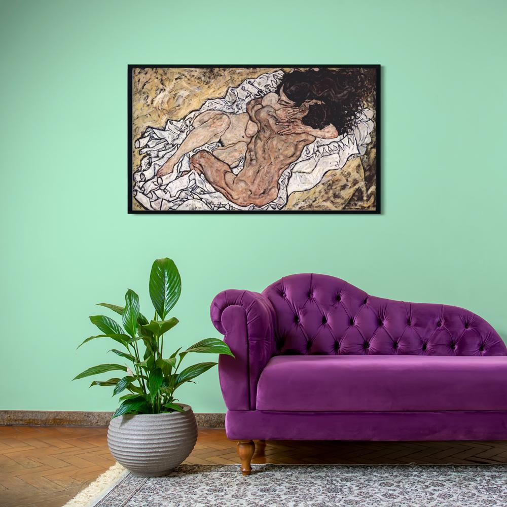 Umarmung Painting - Meri Deewar 3 : 2 Horizontal Premium Wall Art Canvas by MeriDeewar