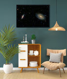 Universe in the night sky painting - Meri Deewar 3 : 2 Horizontal Premium Wall Art Canvas by MeriDeewar