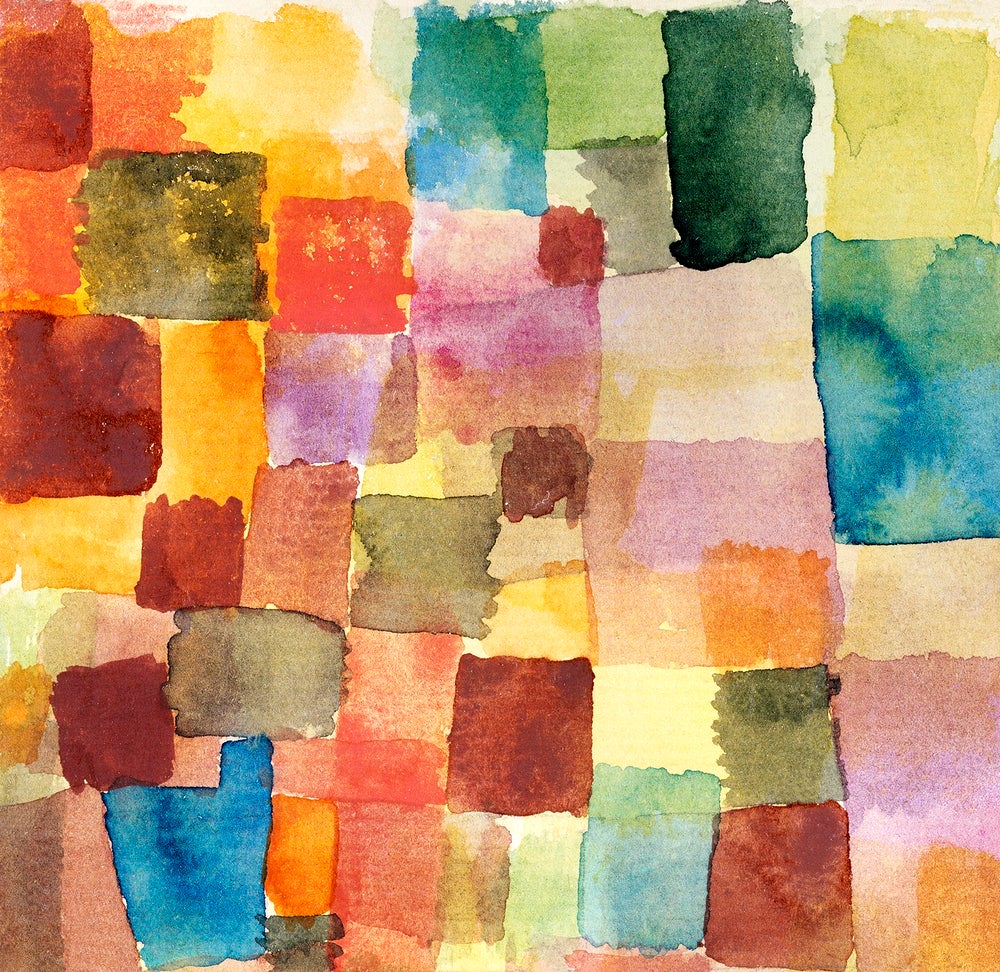 Untitled by Paul Klee painting - Meri Deewar 1 : 1 Square Premium Wall Art Canvas by MeriDeewar