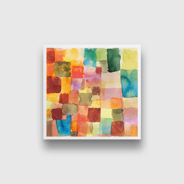 Untitled by Paul Klee painting - Meri Deewar 1 : 1 Square Premium Wall Art Canvas by MeriDeewar