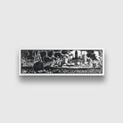 Urban Cityspace- Meri Deewar Panorama Paintings Premium Wall Art Canvas by MeriDeewar