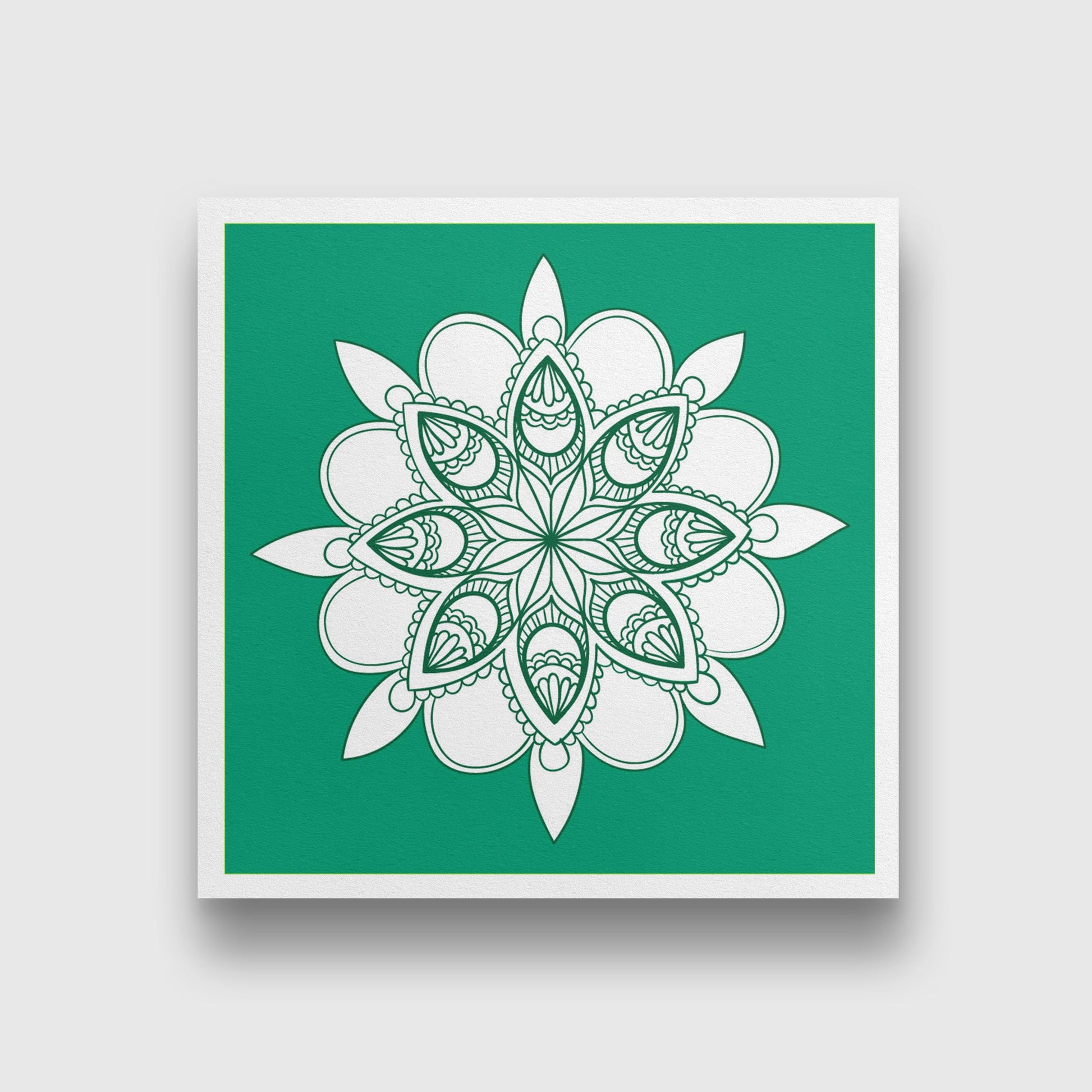 vam yoga chakara painting 1 : 1 Square Premium Wall Art Canvas by MeriDeewar